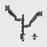 GEMBIRD Nosač monitora ADJUSTABLE DESK 2-DISPLAY ARM 17"